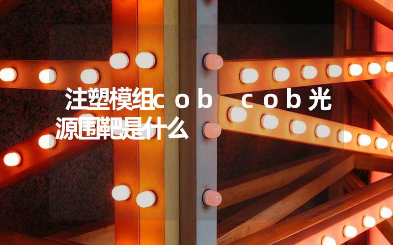 注塑模组cob cob光源围靶是什么